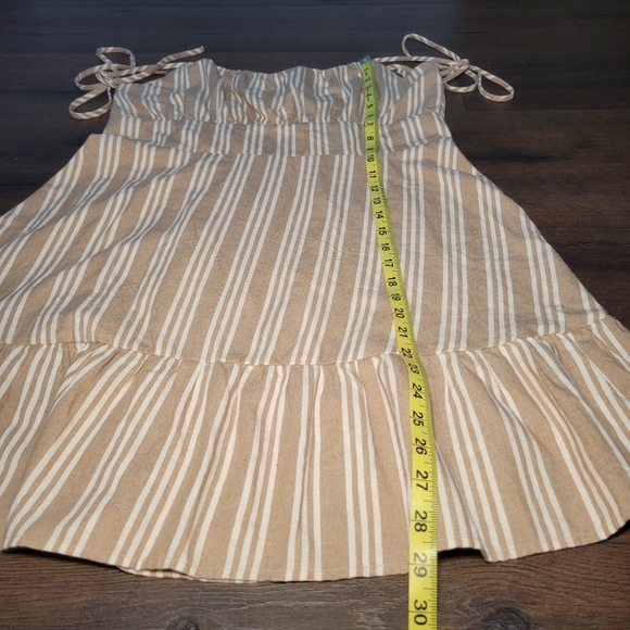 NWT Speechless‎ Taupe & White Striped Strap Tie Dress Womens Size XXL - Picture 10 of 12